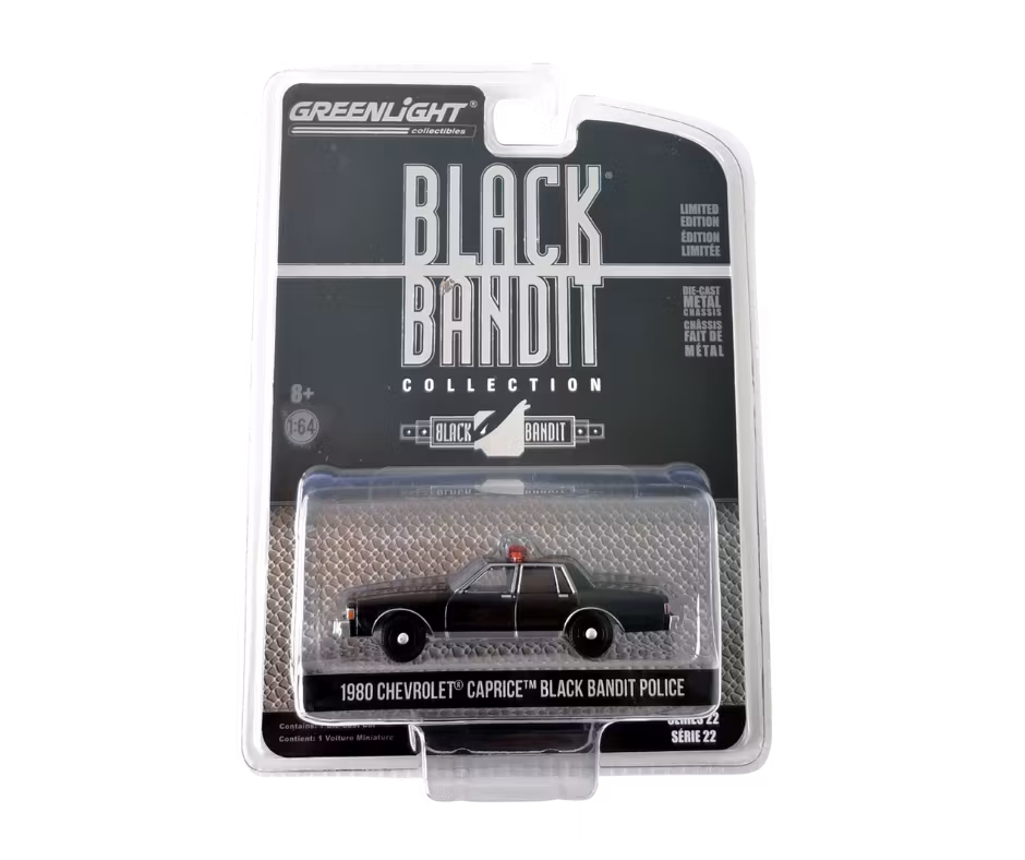 1980 Chevrolet Caprice Svart Black Bandit Greenlight