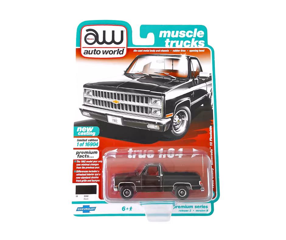 1982 Chevrolet C-10 Silverado Fleetside Svart Auto World