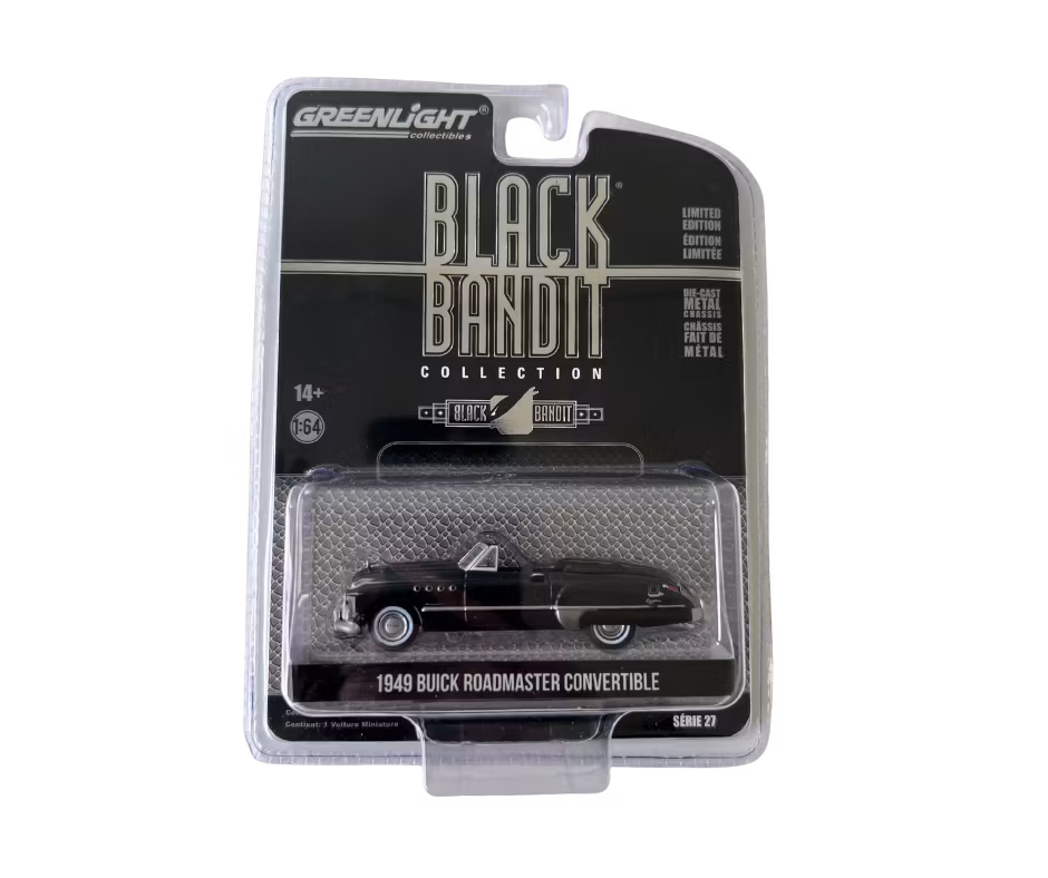 1949 Buick Roadmaster Convertible Svart Greenlight