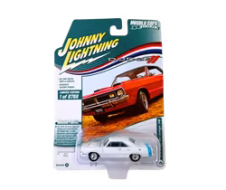 1970 Dodge Dart Swinger 340 Vit Johnny Lightning