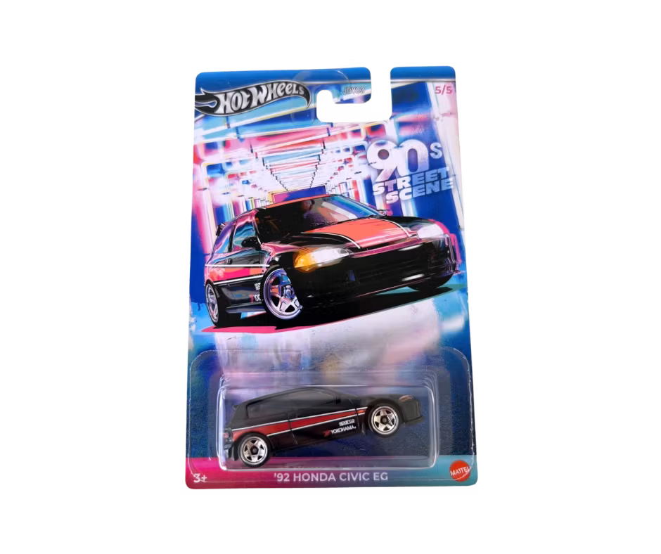 1992 Honda Civic Svart Hotwheels