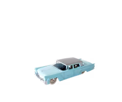 1958 Lincoln Premiere Landau 4D Sedan Pastellblå Dinky Toys