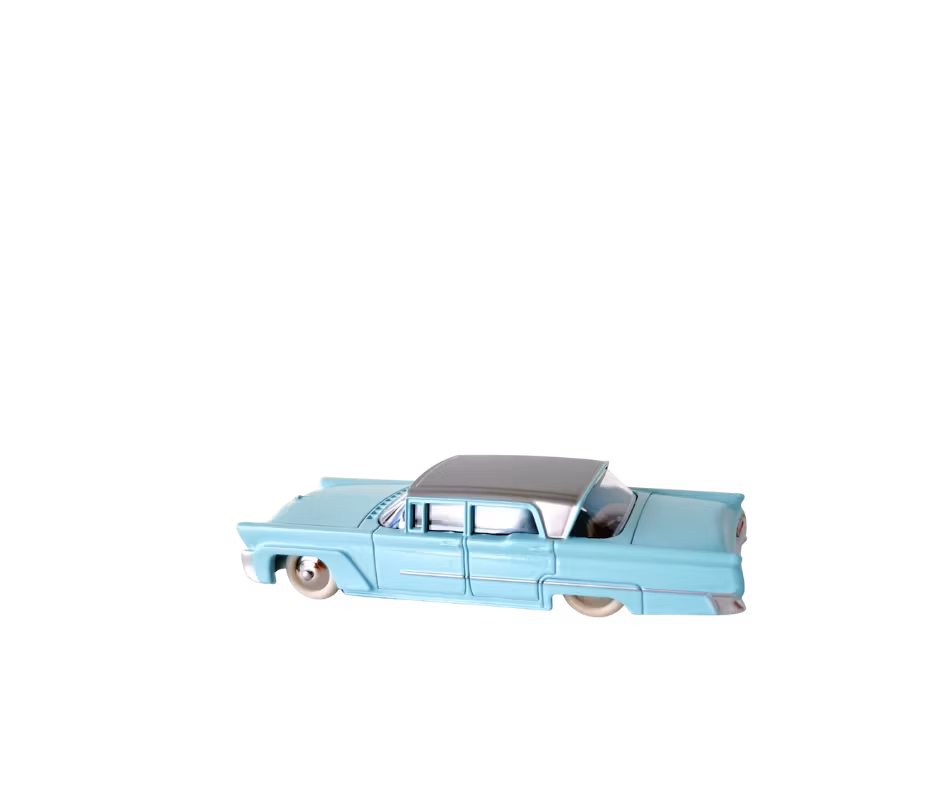 1958 Lincoln Premiere Landau 4D Sedan Pastellblå Dinky Toys