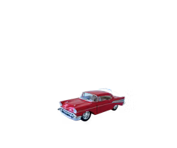 1957 Chevrolet Bel Air Röd Kinsmart