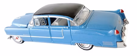 1955 Cadillac Fleetwood 60 Elvis Presley Metflake Ljusblå Greenlight