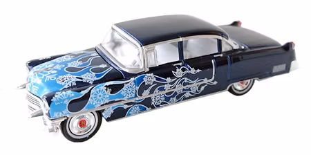 1955 Cadillac Fleetwood Marinblå Holiday Ornaments Greenlight
