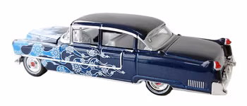 1955 Cadillac Fleetwood Marinblå Holiday Ornaments Greenlight