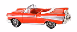 1957 Chevrolet Bel Air Conv Scarlet Red Johnny Lightning