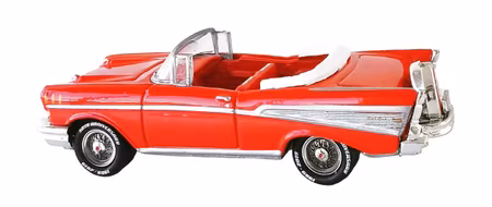 1957 Chevrolet Bel Air Conv Scarlet Red Johnny Lightning