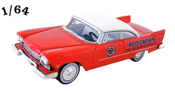 1957 Plymouth Savoy Röd Red Crown Greenlight