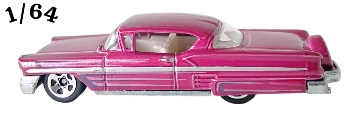 1958 Chevrolet Impala Metflake Cerise Hot Wheels