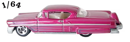 1958 Chevrolet Impala Metflake Cerise Hot Wheels