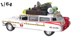 1959 Cadillac Wagon Ecto 1A 1989 Ghostbusters Vit Johnny Lightning