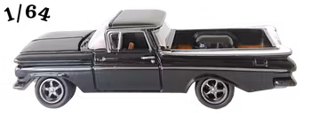 1959 Chevrolet El Camino Svart Johnny Lightning