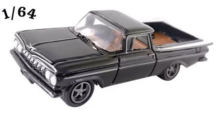 1959 Chevrolet El Camino Svart Johnny Lightning