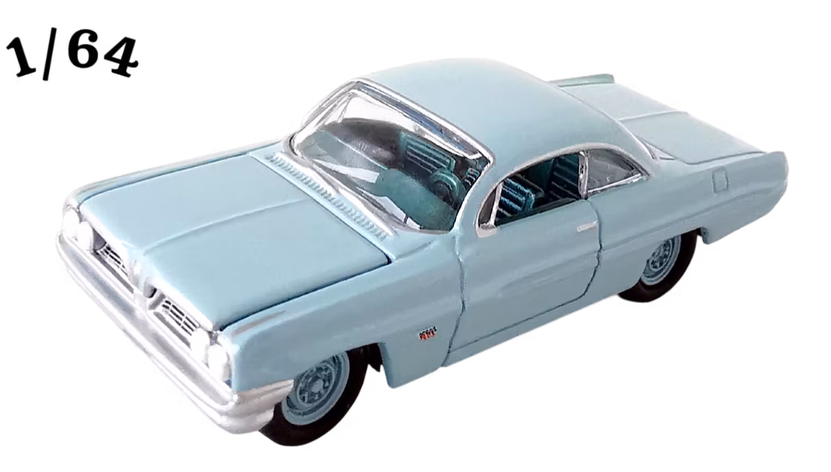 1961 Pontiac Catalina 421 Pastellblå Johnny Lightning