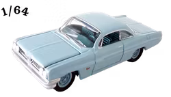 1961 Pontiac Catalina 421 Pastellblå Johnny Lightning