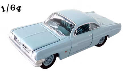 1961 Pontiac Catalina 421 Pastellblå Johnny Lightning