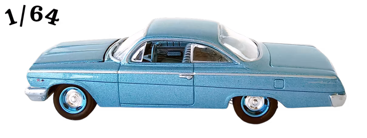 1962 Chevrolet Bel Air Bubble Top Johnny Lightning Svart/Blå