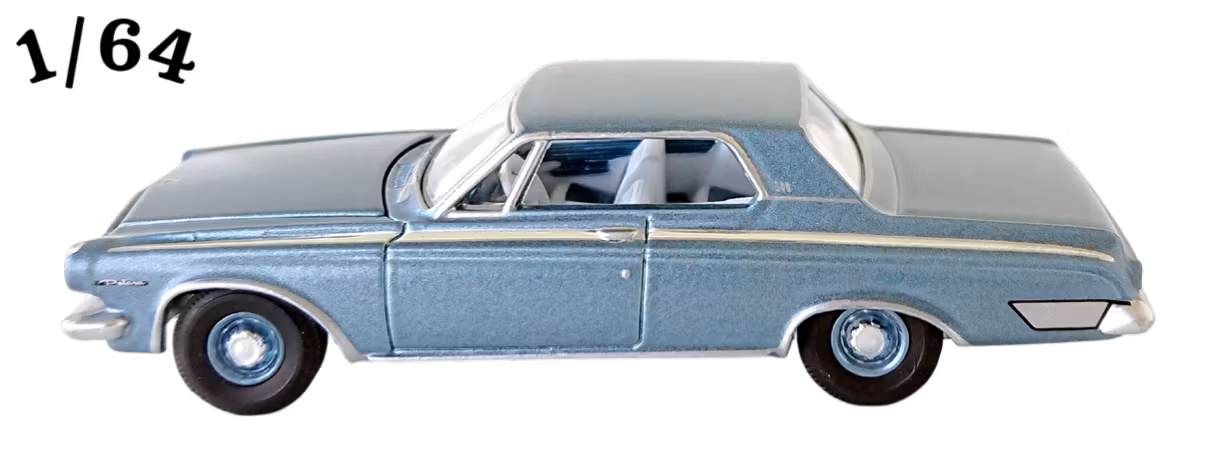 1963 Dodge Polara 500 Max Wedge 426 Auto World Beige/Blå/Grön