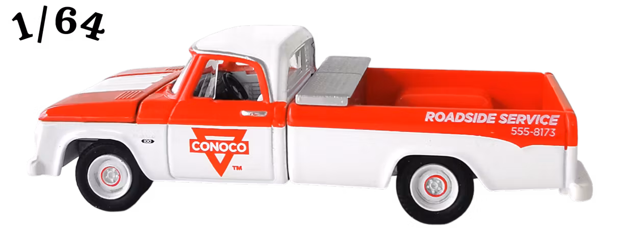 1965 Dodge D-100 Röd Vit Conoco Greenlight