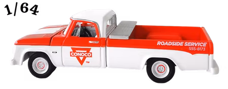 1965 Dodge D-100 Röd Vit Conoco Greenlight