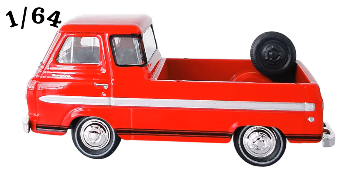 1965 Ford Econoline Truck Röd M2 Machines