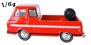 1965 Ford Econoline Truck Röd M2 Machines