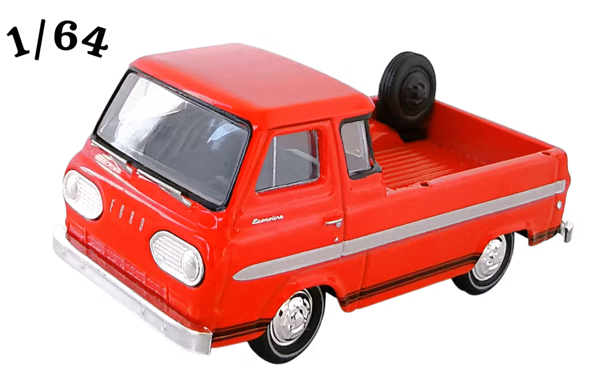 1965 Ford Econoline Truck Röd M2 Machines