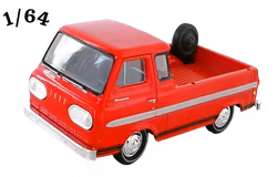 1965 Ford Econoline Truck Röd M2 Machines