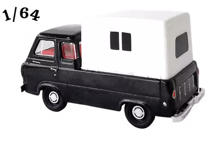 1965 Ford Econoline Truck Metflake M2 Machines Svart alt. Mintgrön