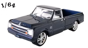 1967 Chevrolet C-10 Mörk Midnattsblå Greenlight