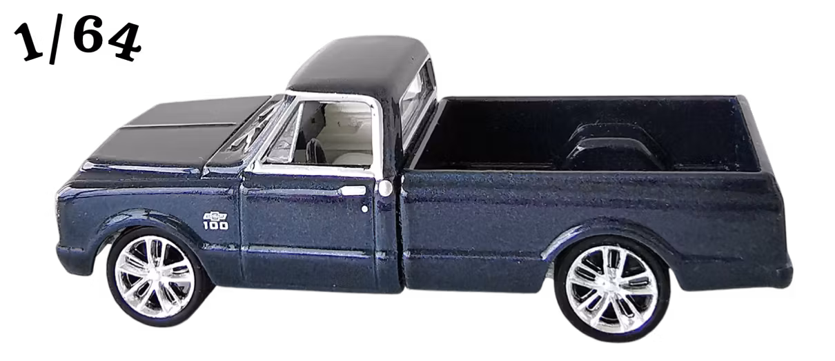 1967 Chevrolet C-10 Mörk Midnattsblå Greenlight