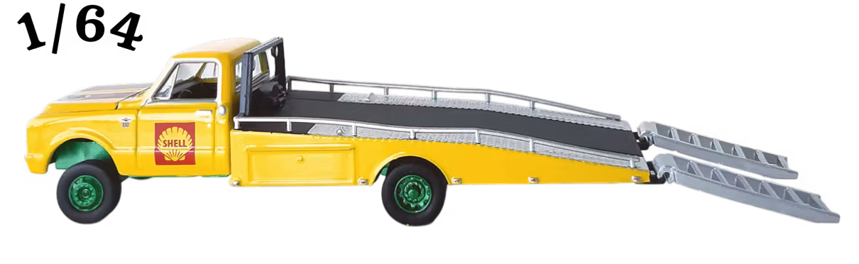 1967 Chevrolet C-30 Ramp Truck Shell Green Machine Citrongul Greenlight