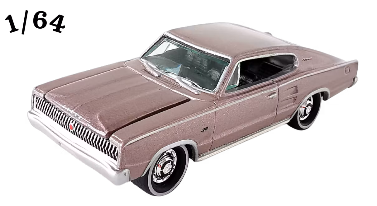 1967 Dodge Charger 426 Mauve Johnny Lightning
