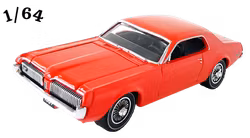 1967 Mercury Cougar Scarlet Red Greenlight