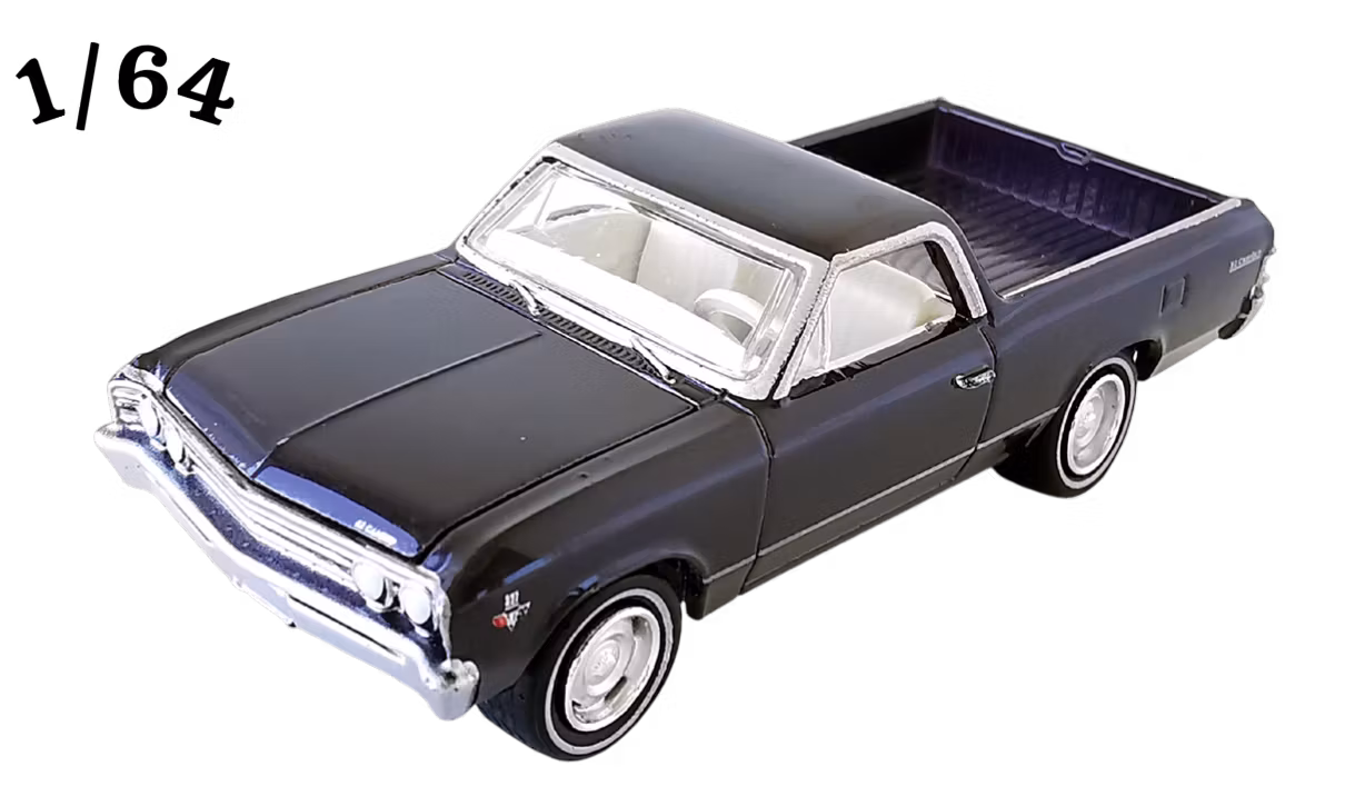 1967 Chevrolet El Camino 327 Dark Royal Plum Johnny Lightning