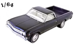 1967 Chevrolet El Camino 327 Dark Royal Plum Johnny Lightning