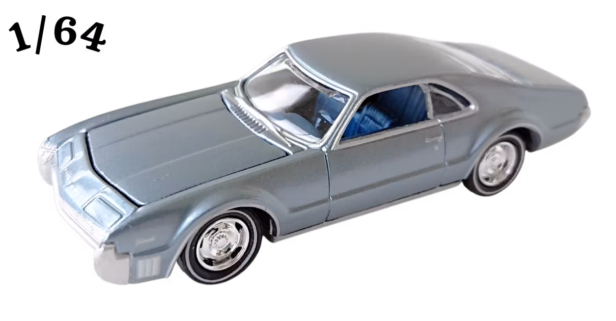 1967 Oldsmobile Toronado Met Stålblå Johnny Lightning