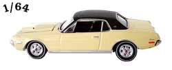 1968 Mercury Cougar XR-7 Pastellgul M2 Machines