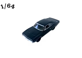 1968 Dodge Charger Mattsvart Greenlight