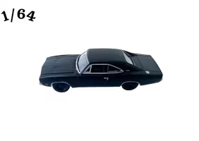 1968 Dodge Charger Mattsvart Greenlight