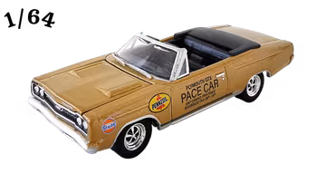 1968 Plymouth GTX Convertible Guld Pennzoil Gulf Greenlight