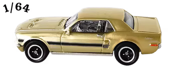 1968 Ford Mustang GT CS Spectrafrost Guld Matchbox