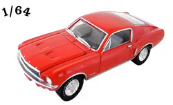 1968 Ford Mustang GT Fastback Röd Greenlight