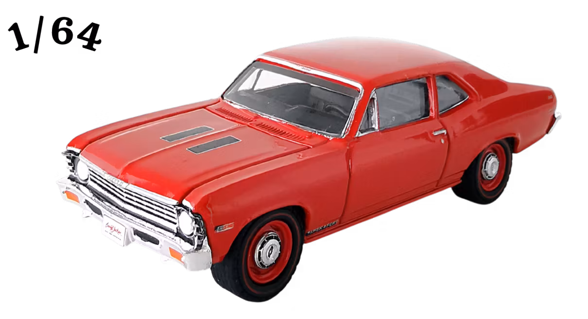 1968 Chevrolet Nova Copo SS Röd Barrett-Jackson Greenlight