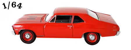 1968 Chevrolet Nova Copo SS Röd Barrett-Jackson Greenlight