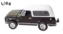 1969 Chevrolet Blazer Svart Johnny Lightning