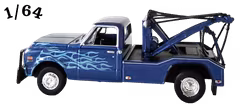 1969 Chevrolet C-30 Tow Truck Dually Wrecker Mörkblå Greenlight