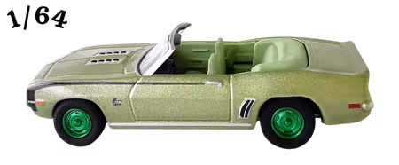 1969 Chevrolet Camaro SS 396 Convertible Pistagegrön Green Machine Greenlight